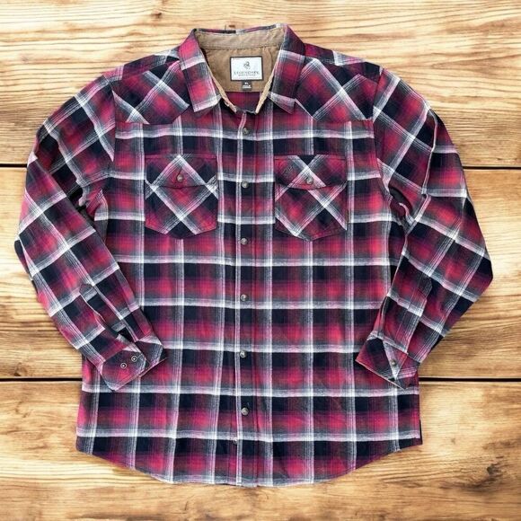 Legendary Whitetails Men's XL Plaid Flannel Shirt Multicolor Long Sleeve - Picture 1 of 6